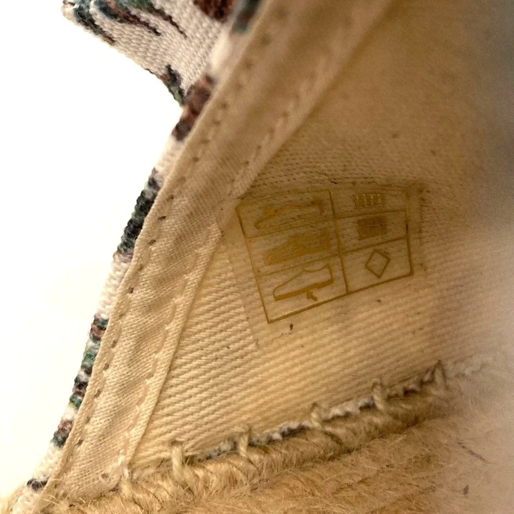 Jeffrey Campbell Estela Pineapple Espadrille Slides‎ Womens 8 NWOT Bow Fabric